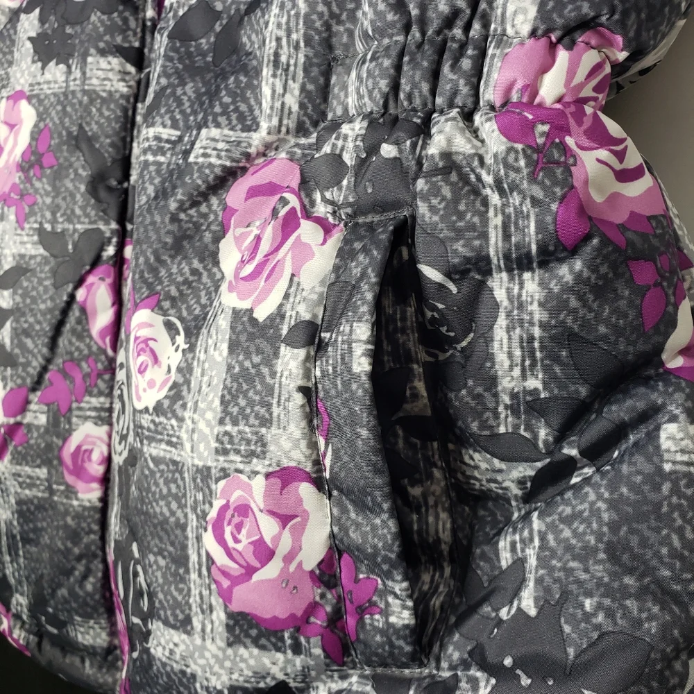 Wippette Girls 6X Rose Camo Hoodie Snow Gorp Fleece Lined Jacket Puffer Coat 6